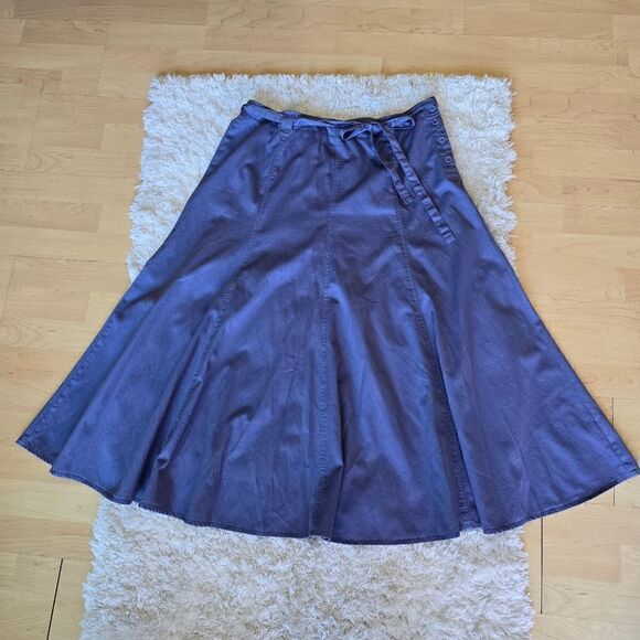 KLEËN Women's Maxi Skirt Size Large Blue Modest - Picture 4 of 11